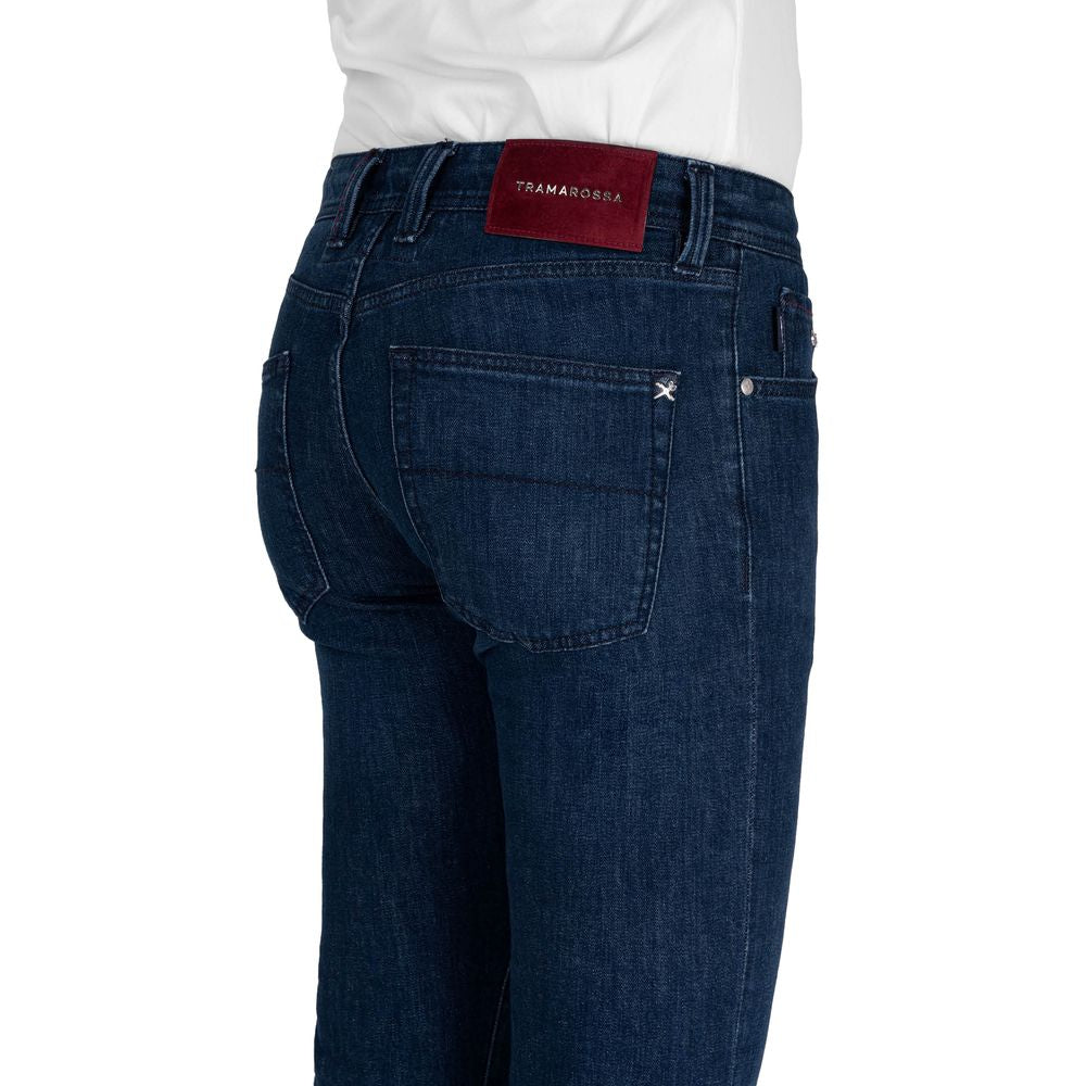 Tramarossa Blue Cotton Jeans &amp; Pants