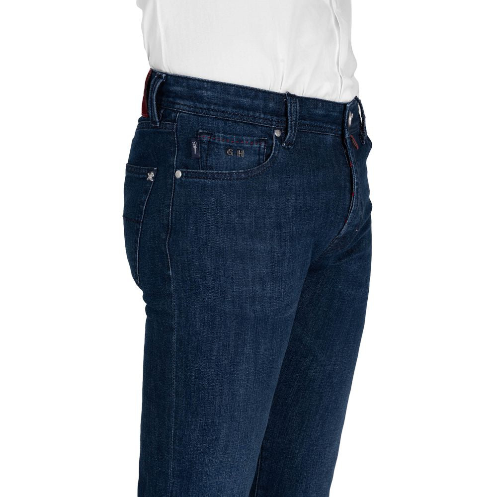 Tramarossa Blue Cotton Jeans &amp; Pants