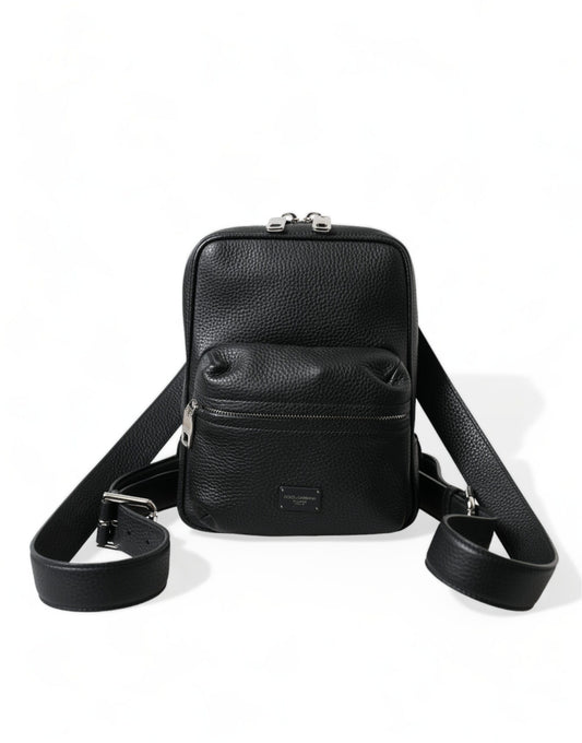 Dolce &amp; Gabbana Chic small backpack made of black calf leather