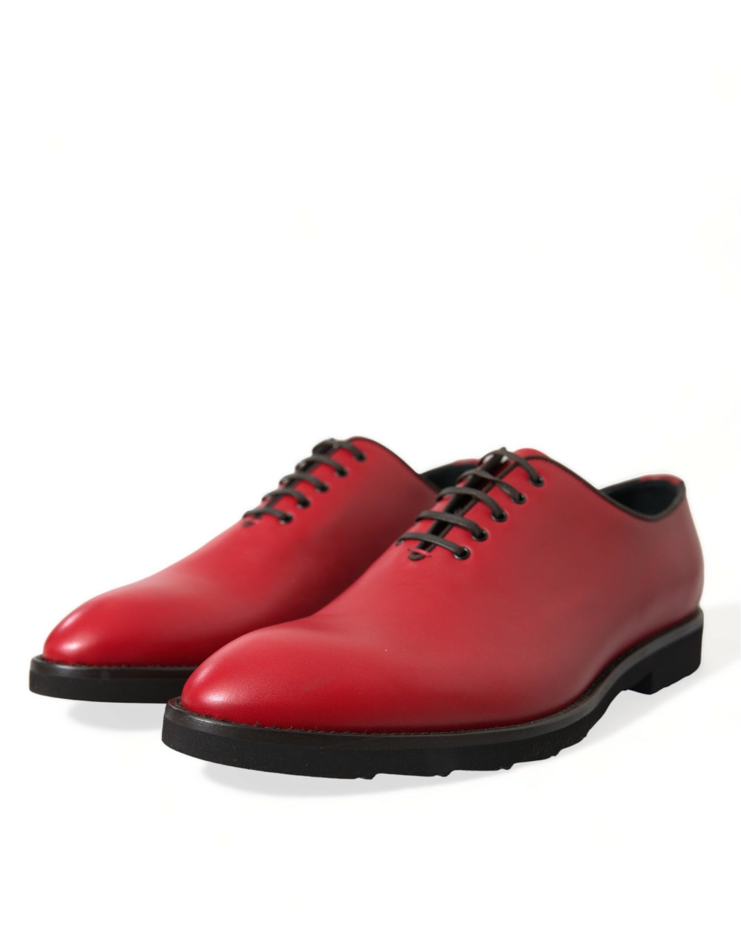 Dolce & Gabbana Elegante rote Oxford-Schuhe aus Leder