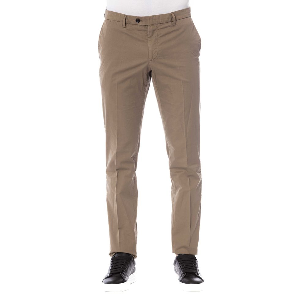 Trussardi Brown Cotton Men Pants