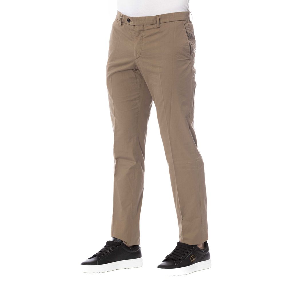 Trussardi Brown Cotton Men Pants