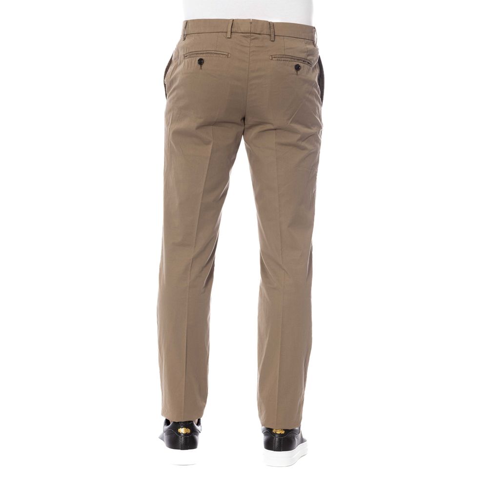 Trussardi Brown Cotton Men Pants