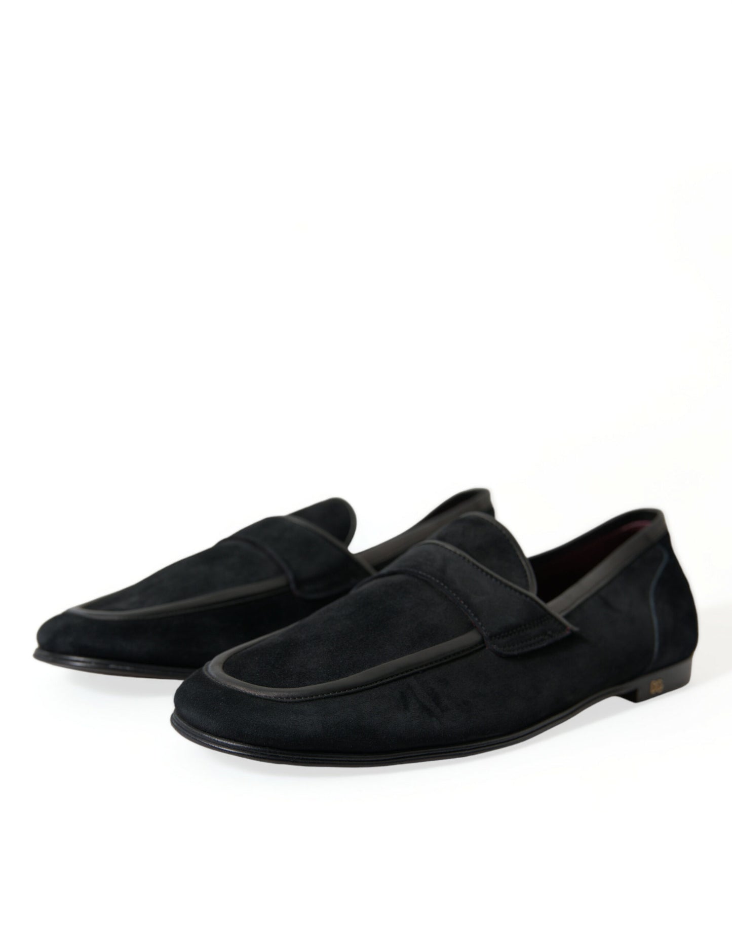 Dolce & Gabbana Elegante schwarze Loafers aus Samt für Männer