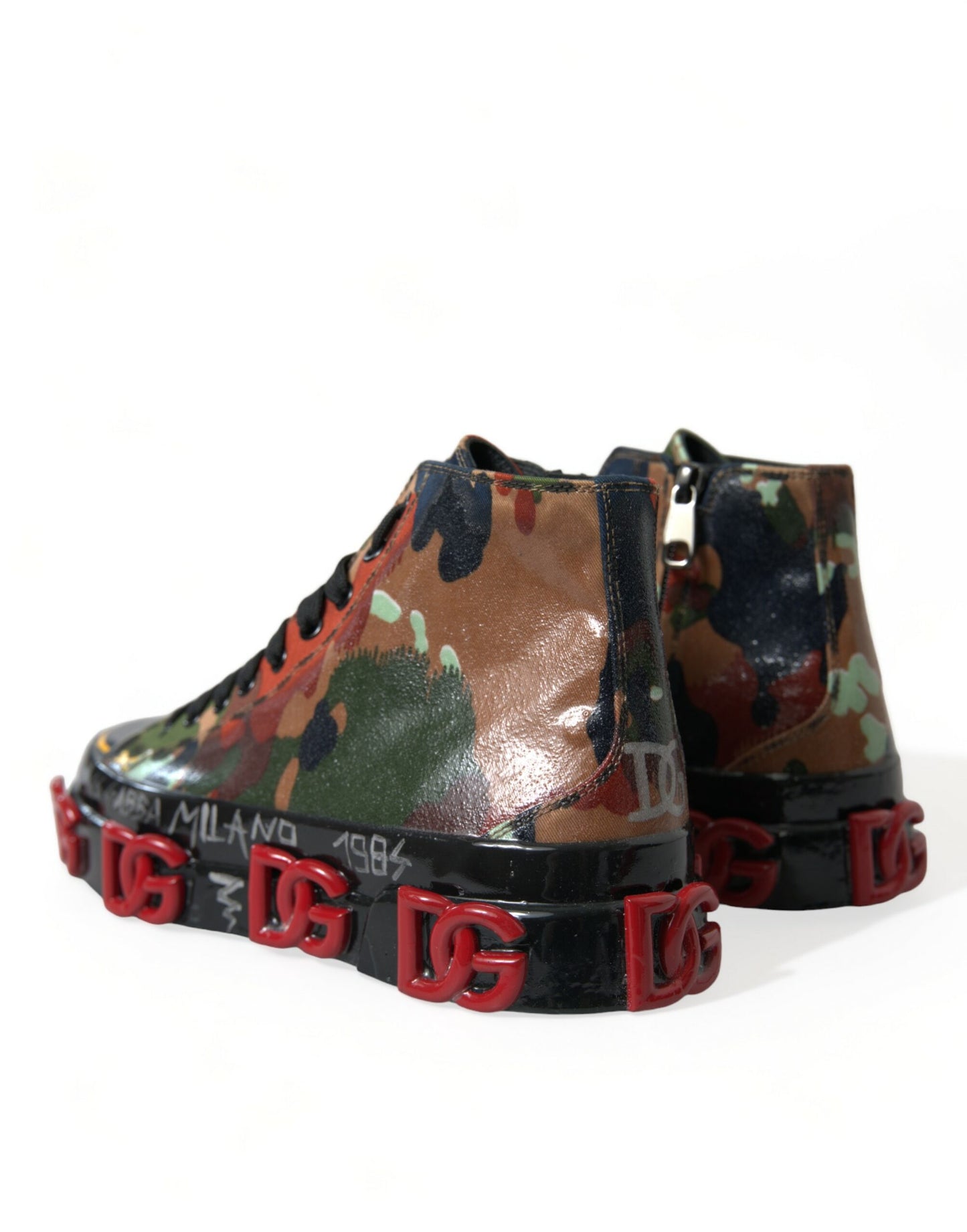 Dolce &amp; Gabbana Multicolored High-Top Sneakers with Luxury Appeal