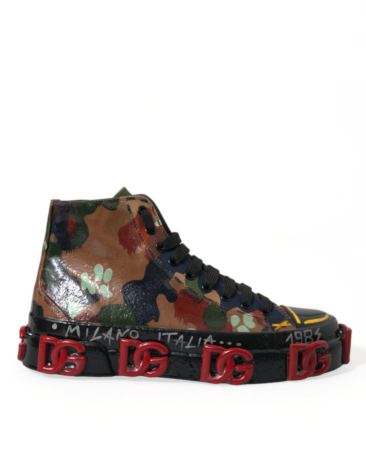 Dolce &amp; Gabbana Multicolored High-Top Sneakers with Luxury Appeal