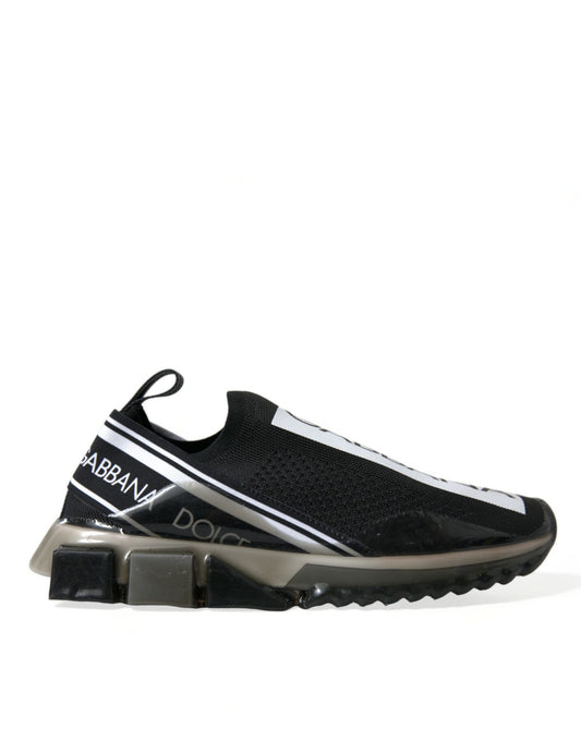 Dolce &amp; Gabbana Elegant black and white Sorrento Sneakers