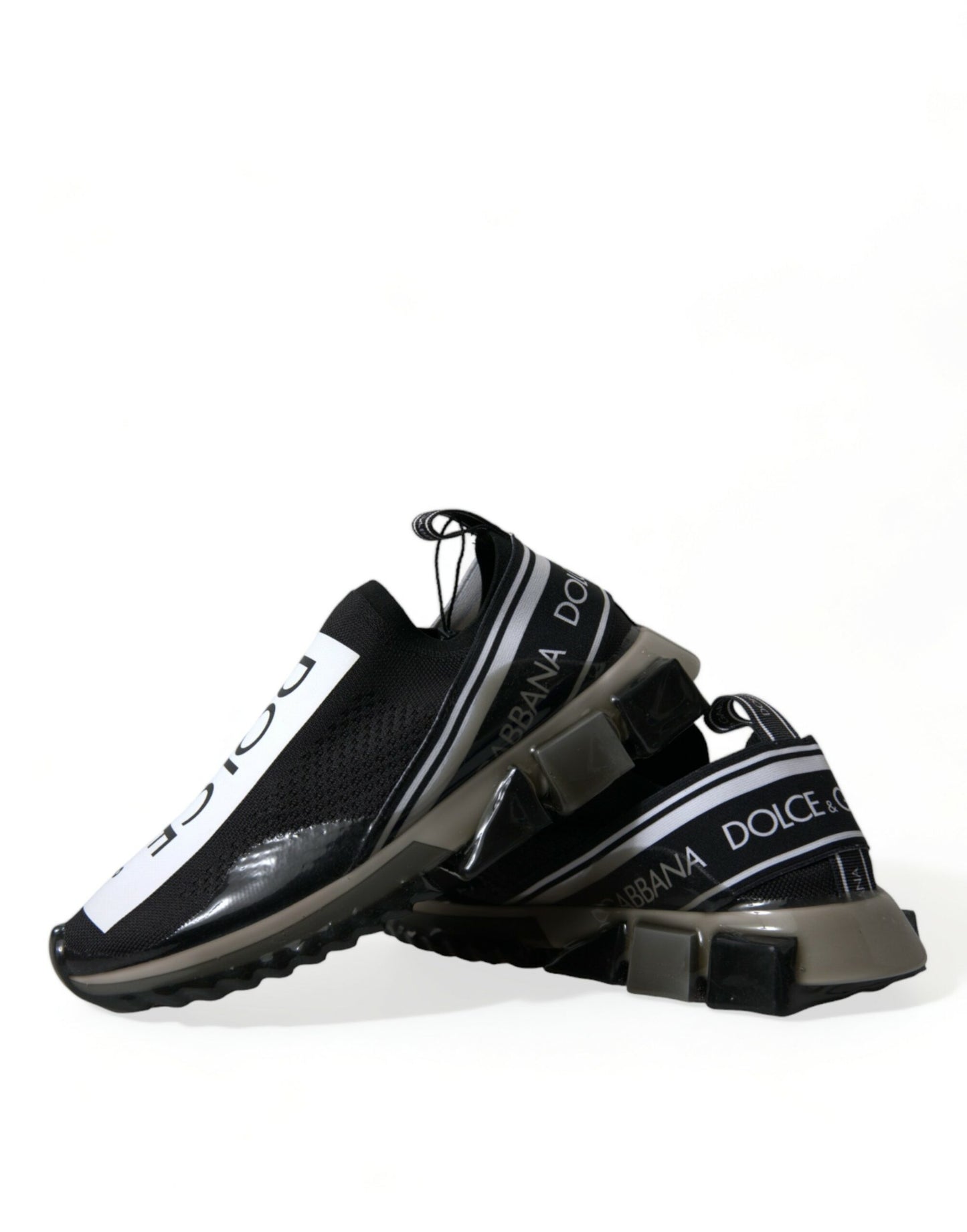 Dolce &amp; Gabbana Elegant black and white Sorrento Sneakers