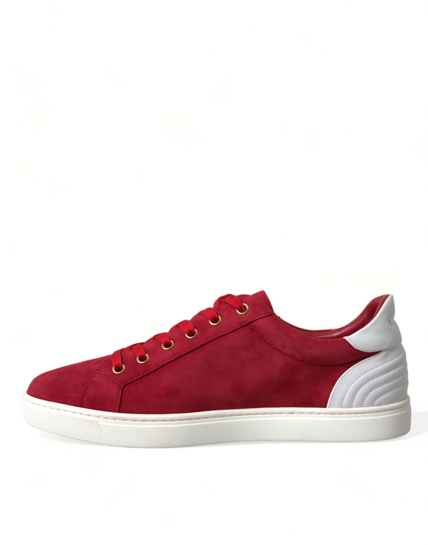 Dolce &amp; Gabbana Elegant leather sneakers in red and white