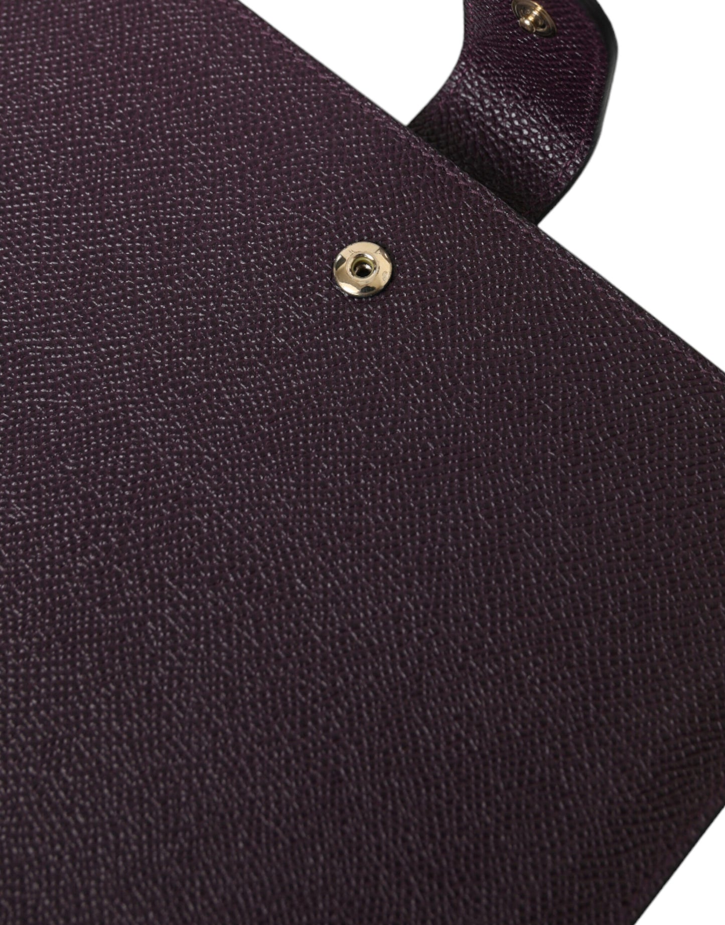 Dolce &amp; Gabbana Elegant leather tablet case in rich brown