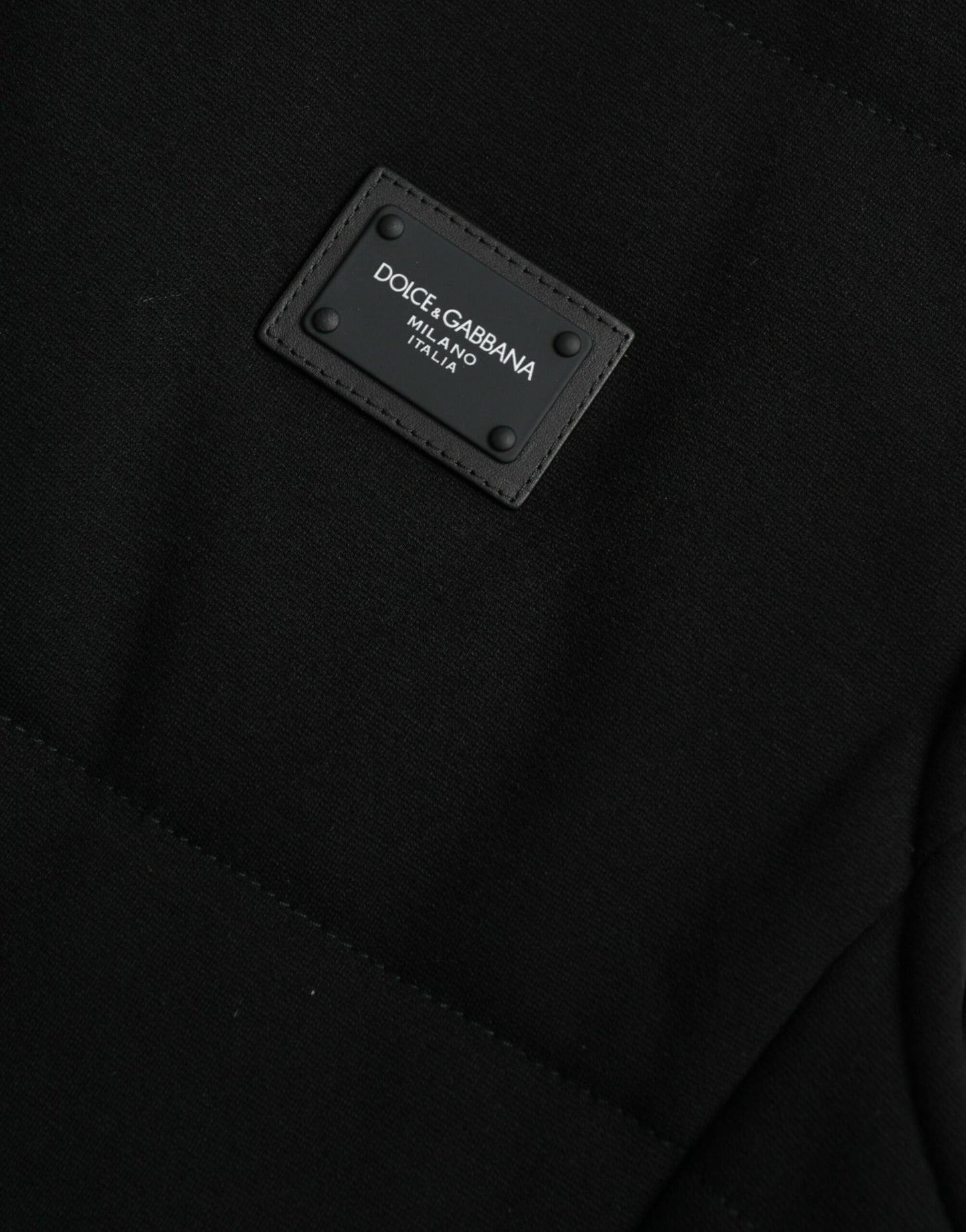 Dolce & Gabbana Elegante Schwarze ärmellose Weste Jacke