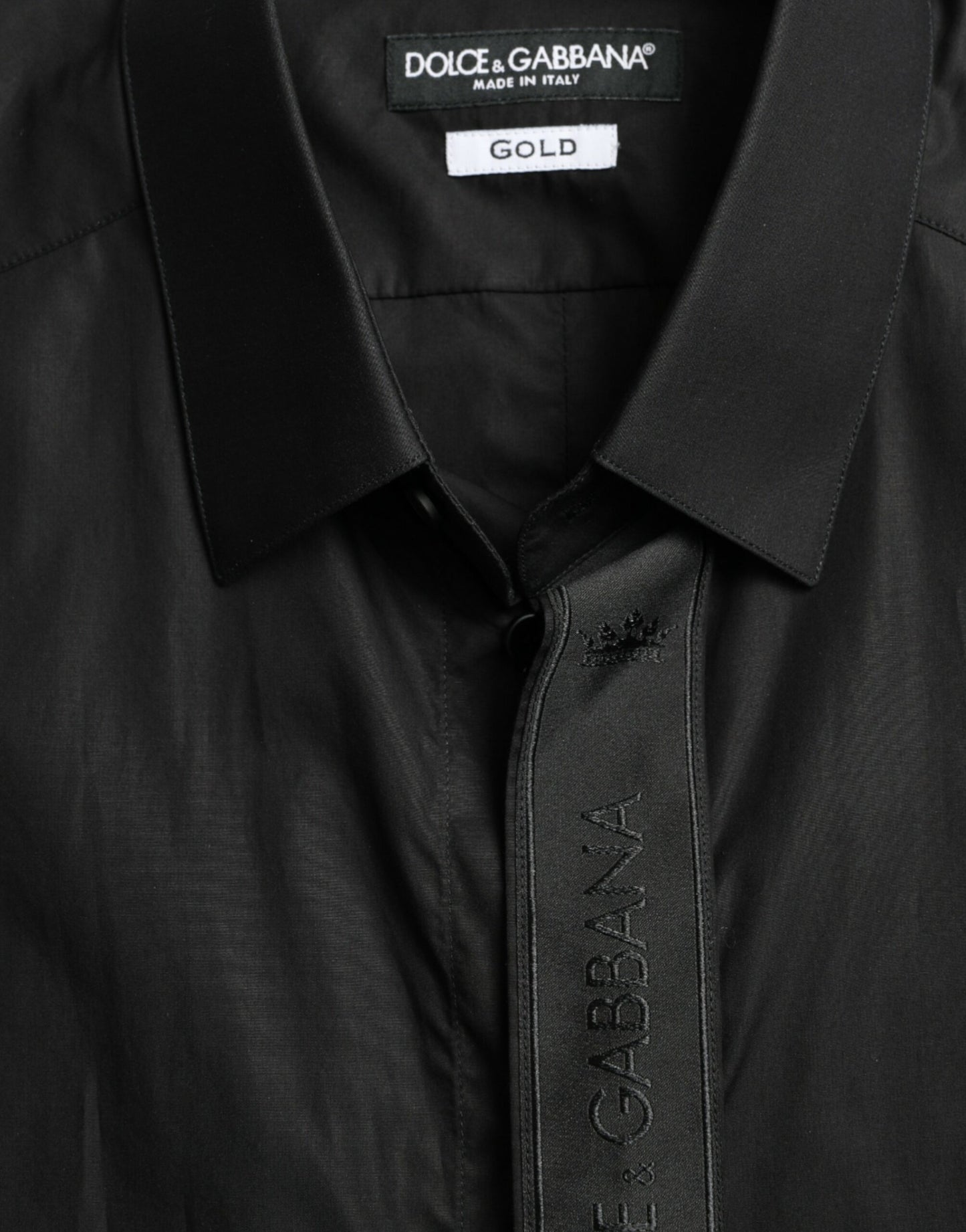 Dolce &amp; Gabbana Elegant Black Slim Fit Shirt