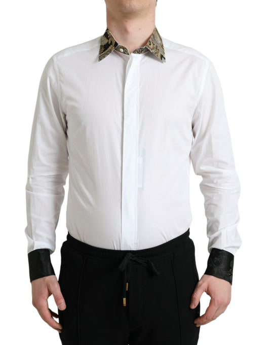 Dolce &amp; Gabbana Elegant Gold Detail Shirt