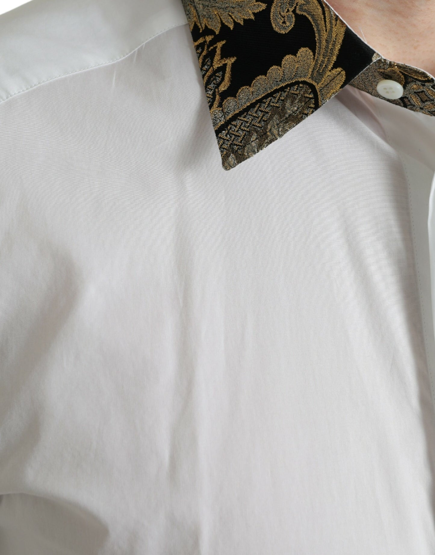 Dolce &amp; Gabbana Elegant Gold Detail Shirt