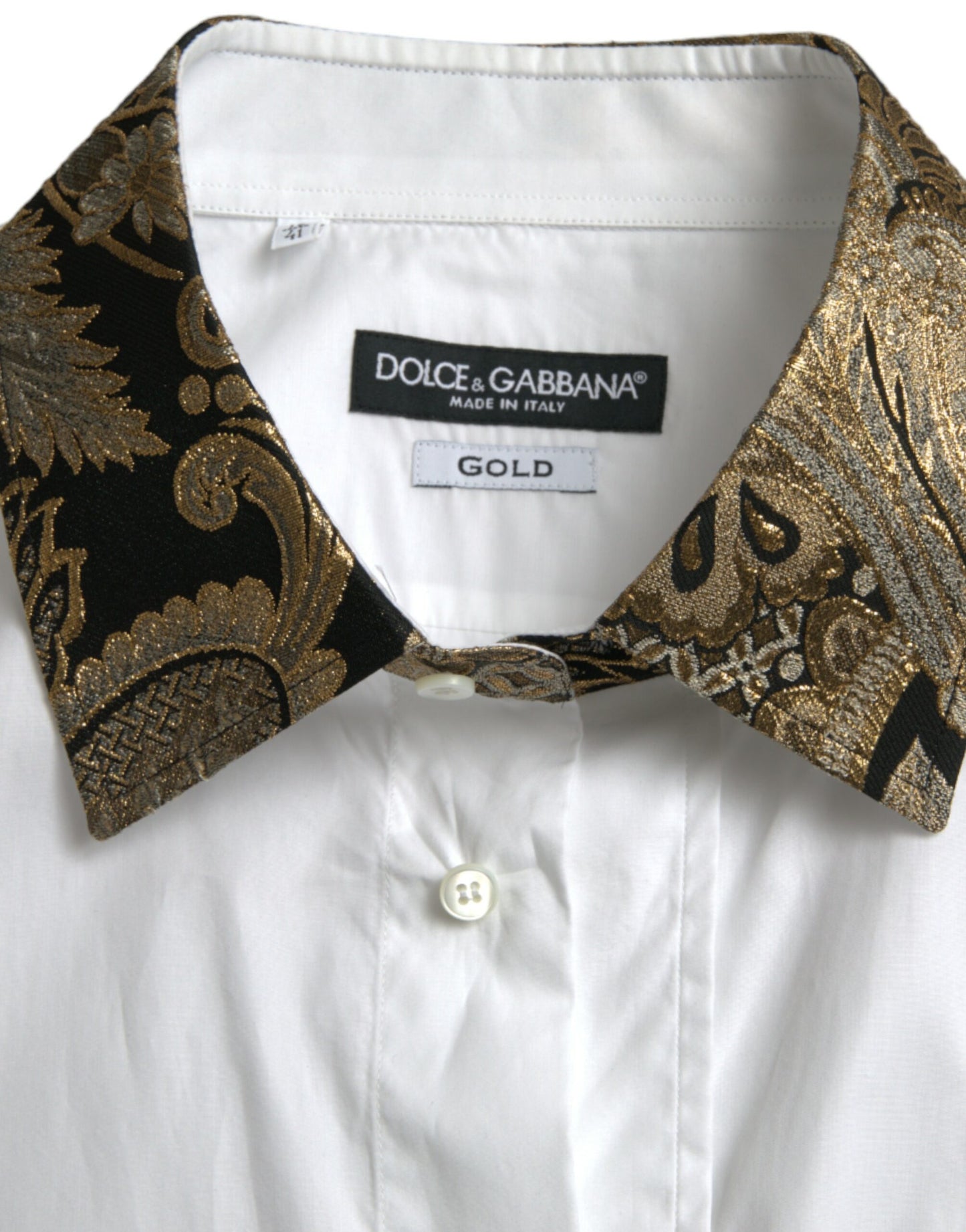 Dolce &amp; Gabbana Elegant Gold Detail Shirt