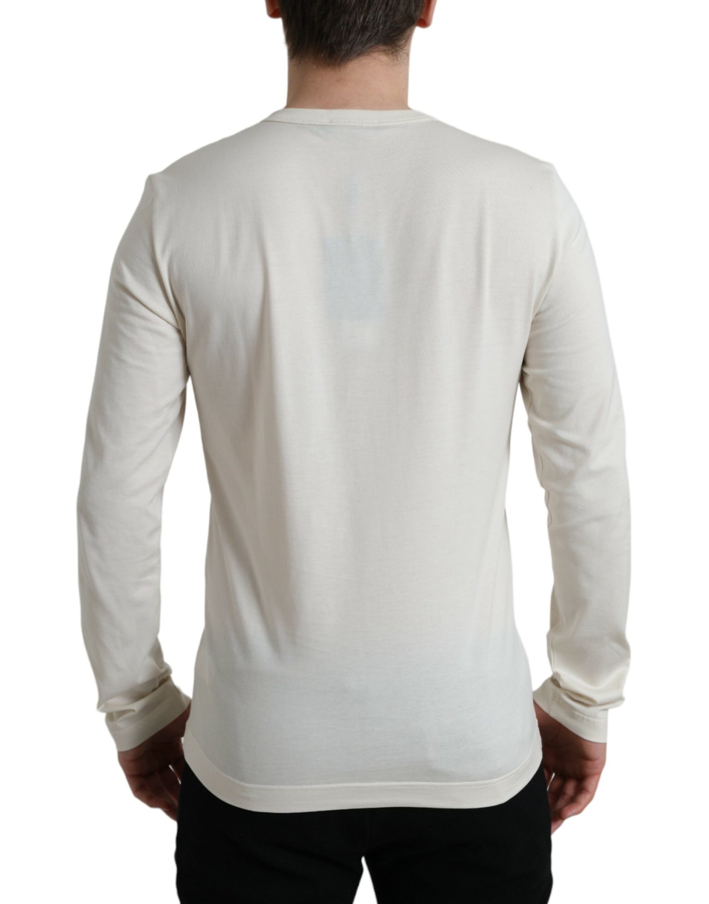 Dolce &amp; Gabbana Elegant white cotton sweater