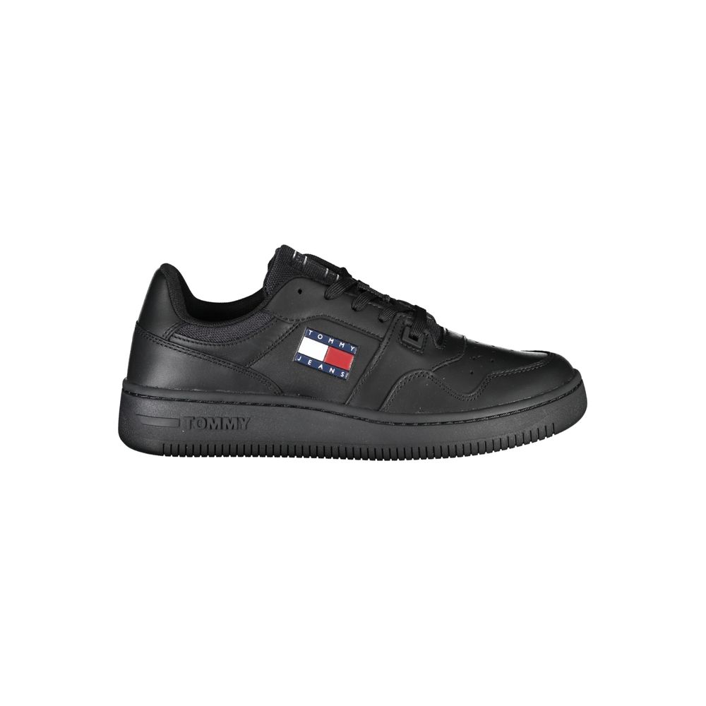 Tommy Hilfiger Schwarzes Leder Damen Sneaker