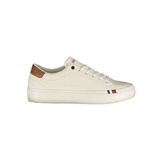 Tommy Hilfiger Weißes Polyethylen Herren Sneaker