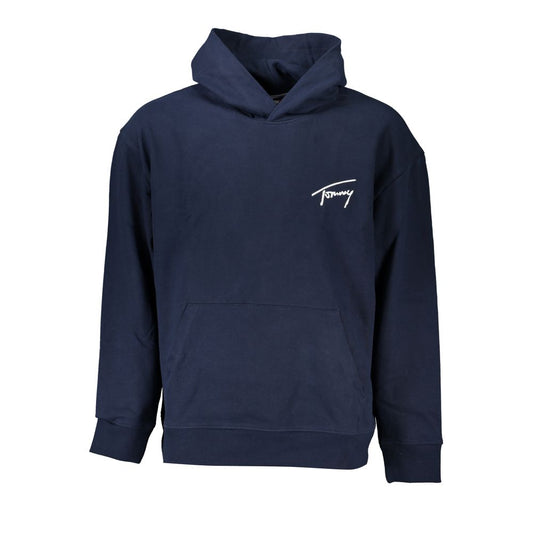 Tommy Hilfiger Umweltbewusstes blaues Sweatshirt mit Kapuze