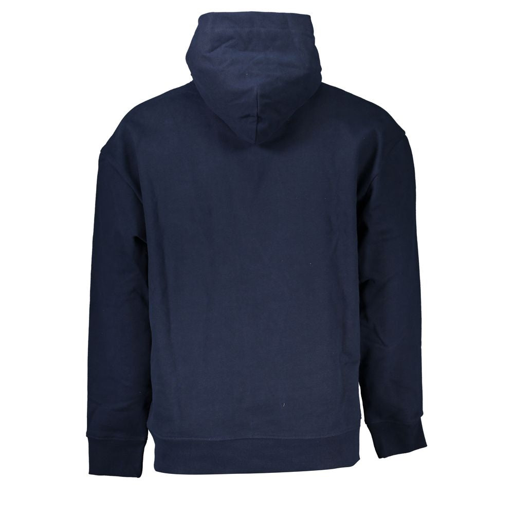 Tommy Hilfiger Umweltbewusstes blaues Sweatshirt mit Kapuze