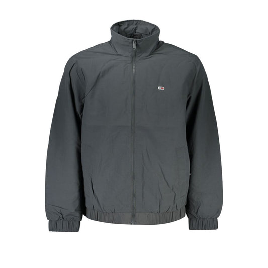 Tommy Hilfiger Glatte graue Jacke aus recyceltem Nylon