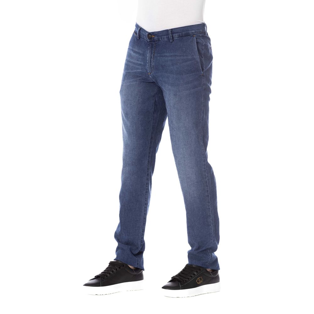 Trussardi Jeans Blaue Baumwolle Männer Jeans