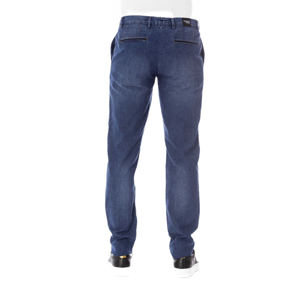 Trussardi Jeans Blaue Baumwolle Männer Jeans