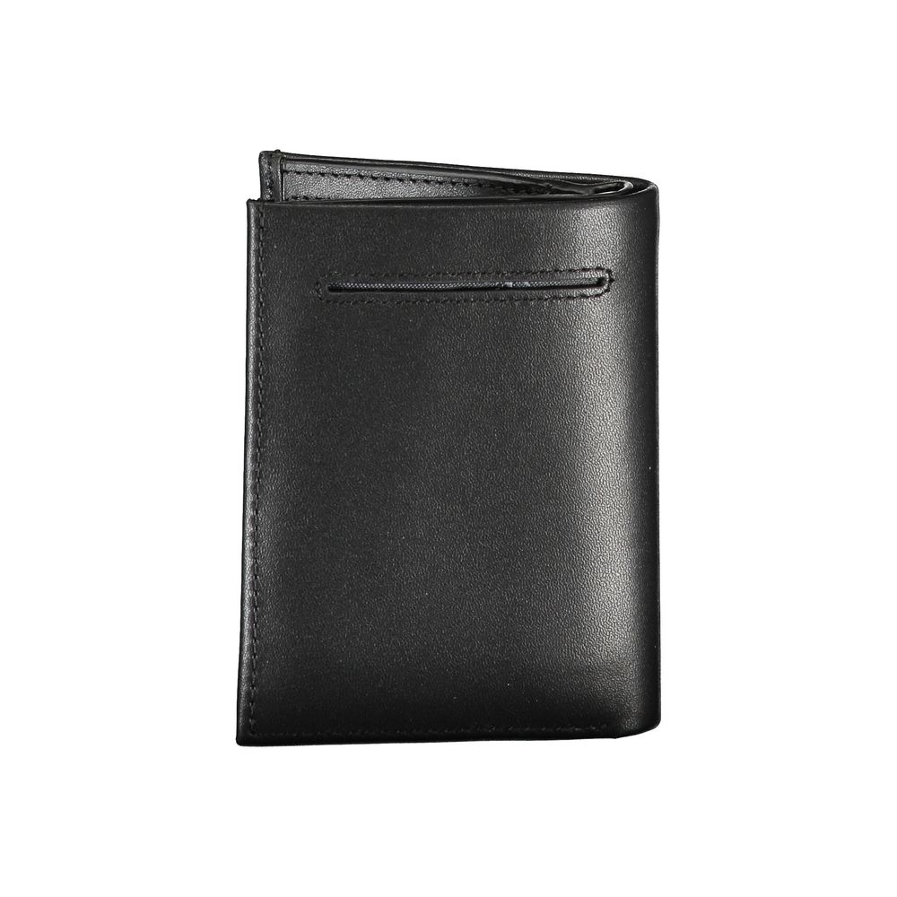 Calvin Klein Elegantes schwarzes Leder-RFID-Portemonnaie