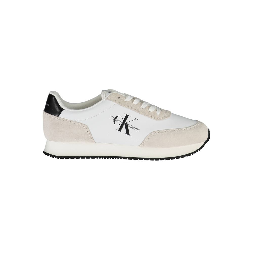 Calvin Klein Raffinierte weiße Sneakers mit kontrastierenden Details