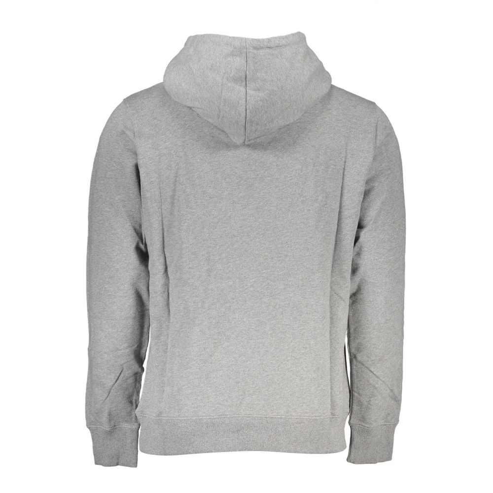 Calvin Klein Schickes graues Sweatshirt mit Kapuze und zentraler Tasche