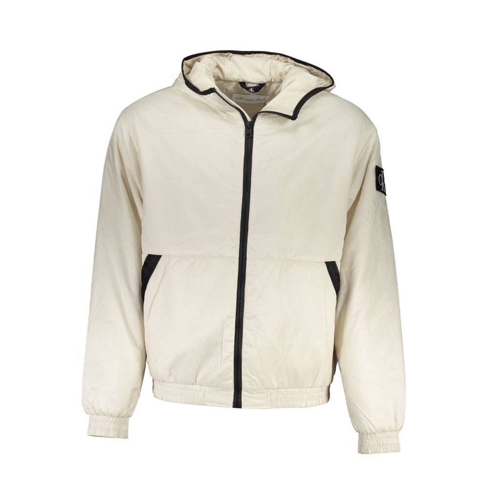 Calvin Klein Elegante Jacke mit Kapuze in Beige - Zeitlose Oberbekleidung