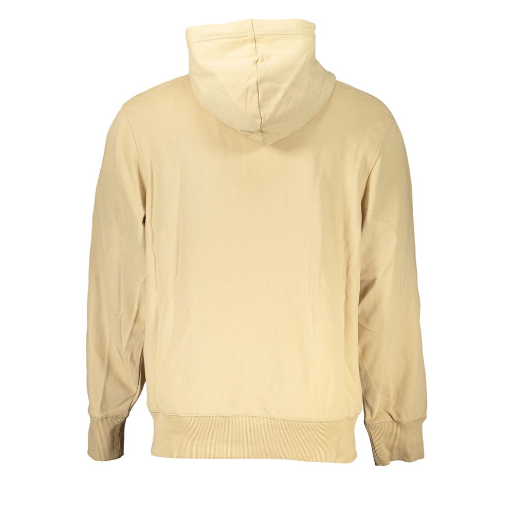 Calvin Klein Elegantes Sweatshirt mit Kapuze und Reißverschluss in Beige