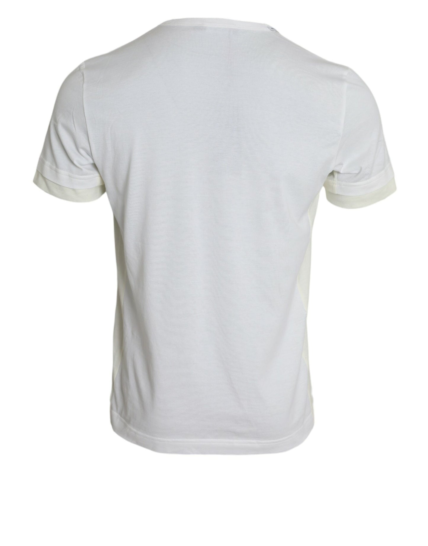 Dolce &amp; Gabbana Elegant white cotton round neck t-shirt