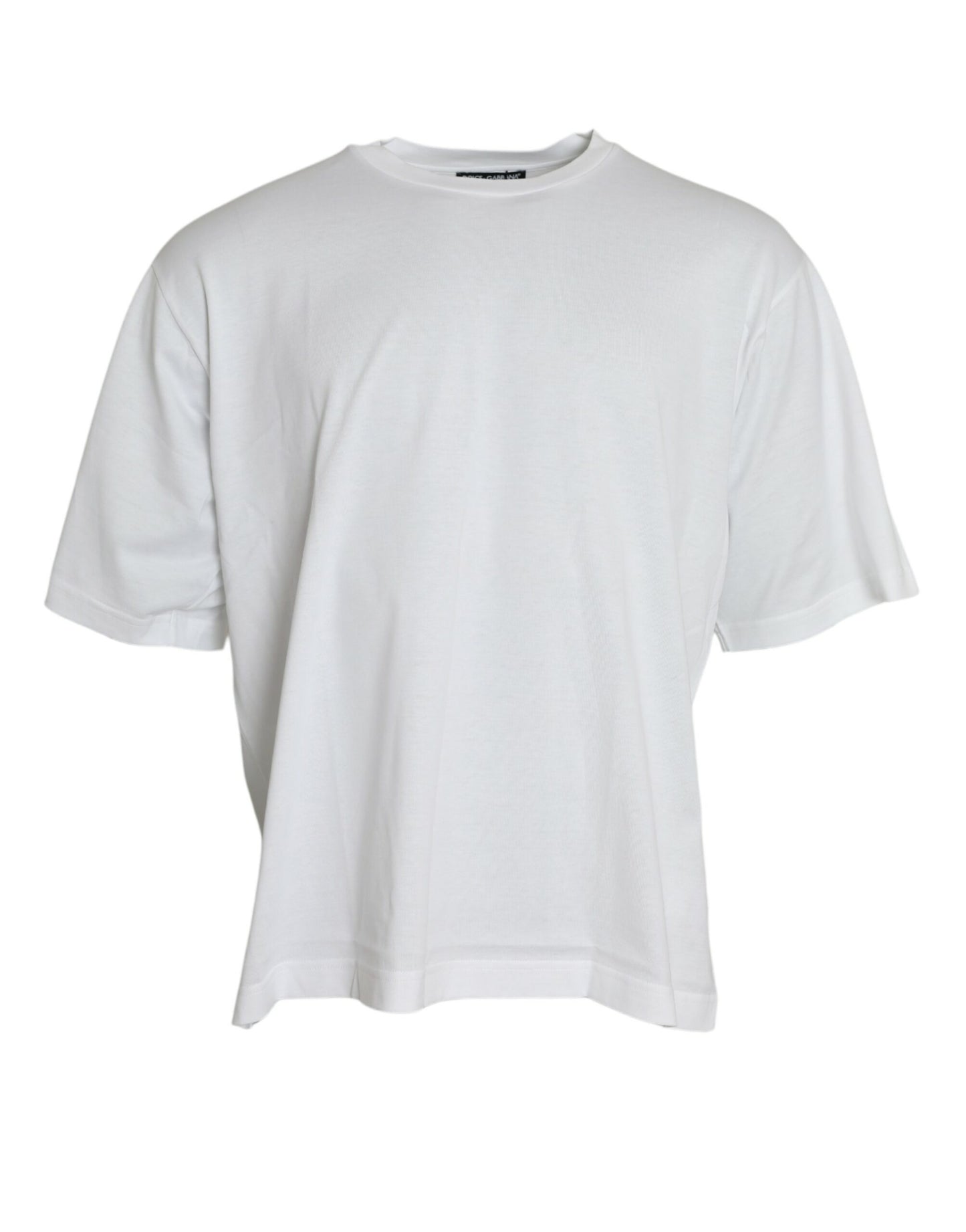 Dolce &amp; Gabbana Elegant white luxury round neck tee