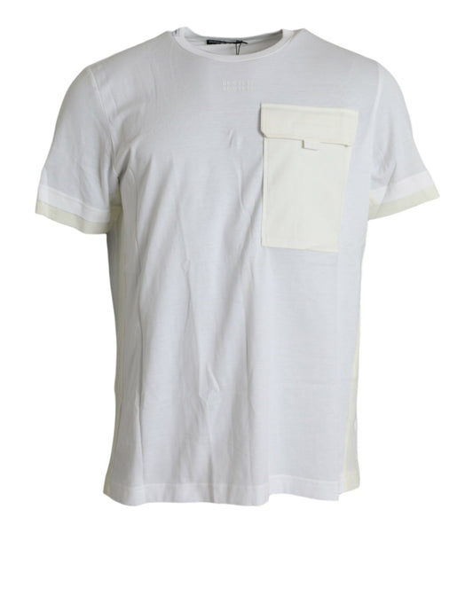 Dolce &amp; Gabbana Elegant white cotton round neck t-shirt