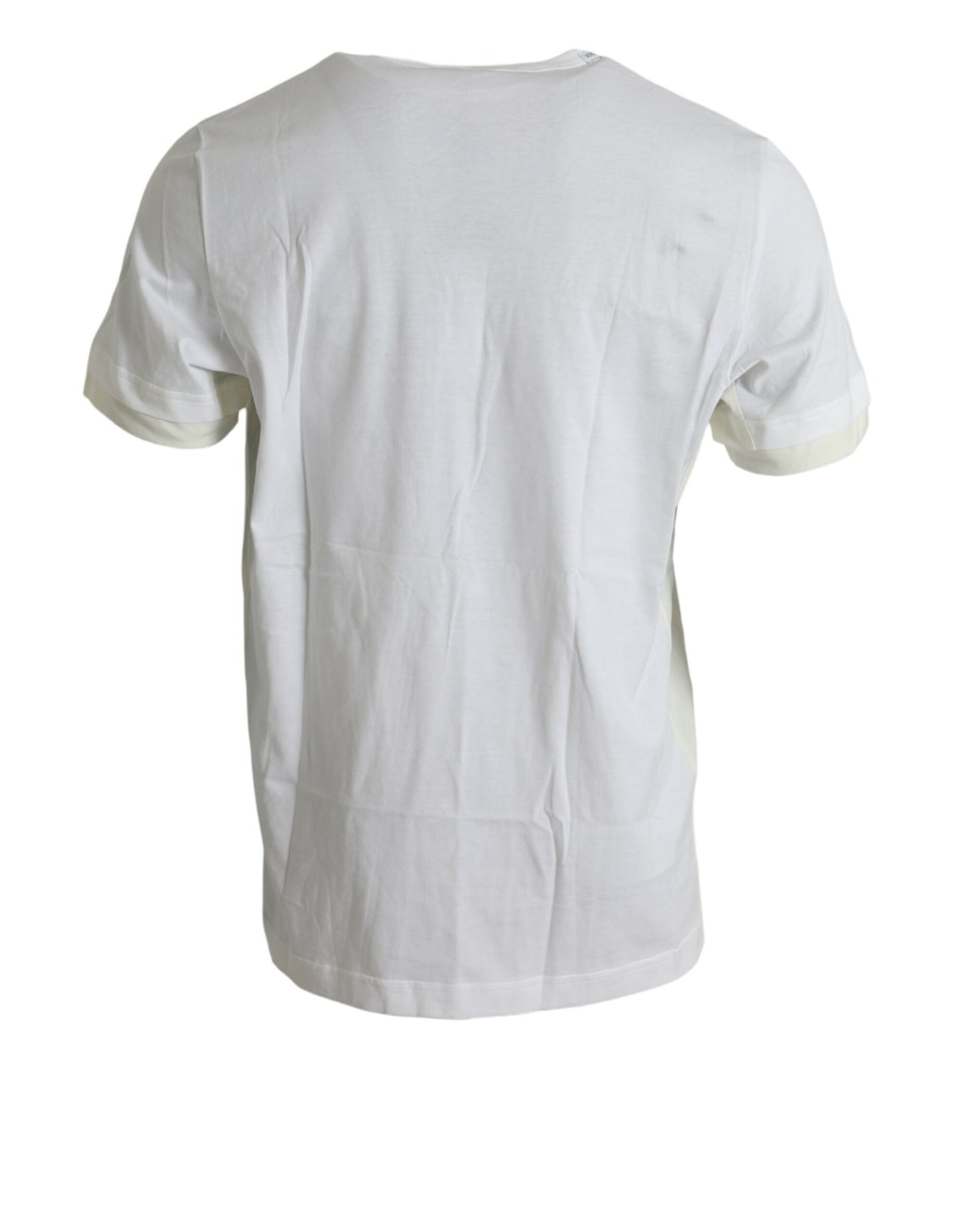 Dolce &amp; Gabbana Elegant white cotton round neck t-shirt