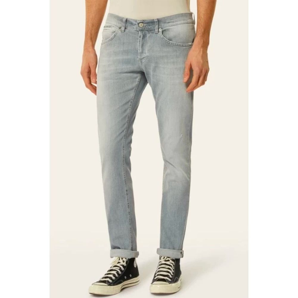 Dondup Smooth Gray Stretch Denim for Men