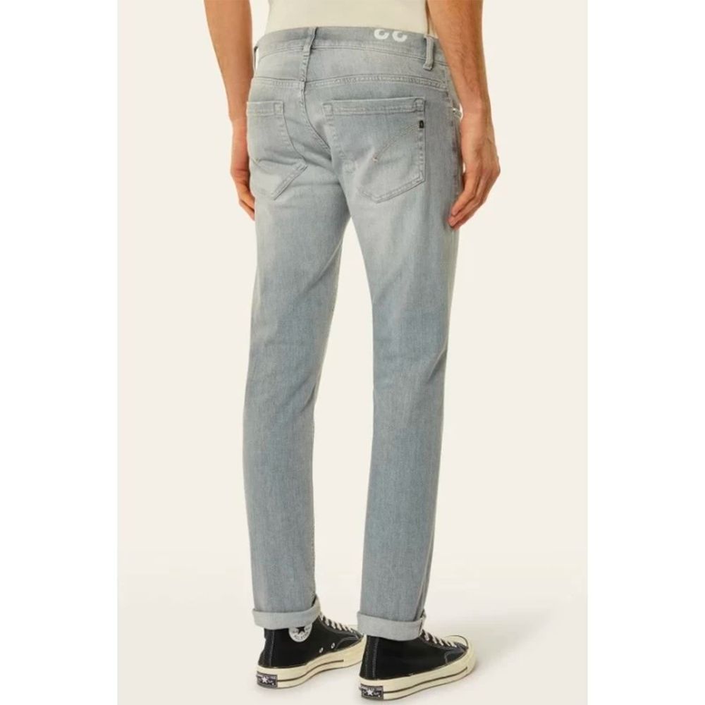 Dondup Smooth Gray Stretch Denim for Men