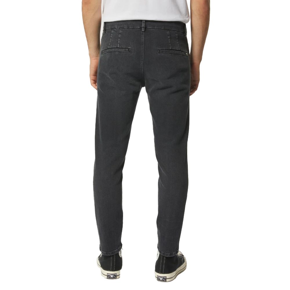 Dondup smooth black stretch denim jeans