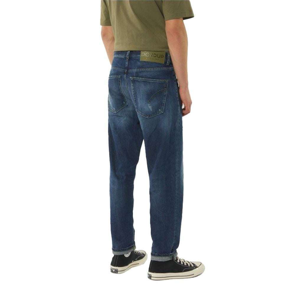 Chic Dondup Paco denim with unique green decorative stitching