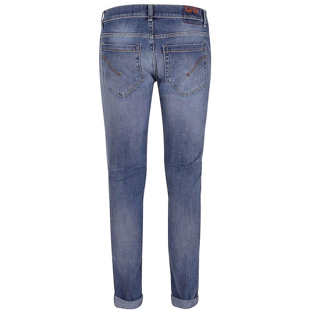 Dondup Chic Blue Distressed Stretch Jeans