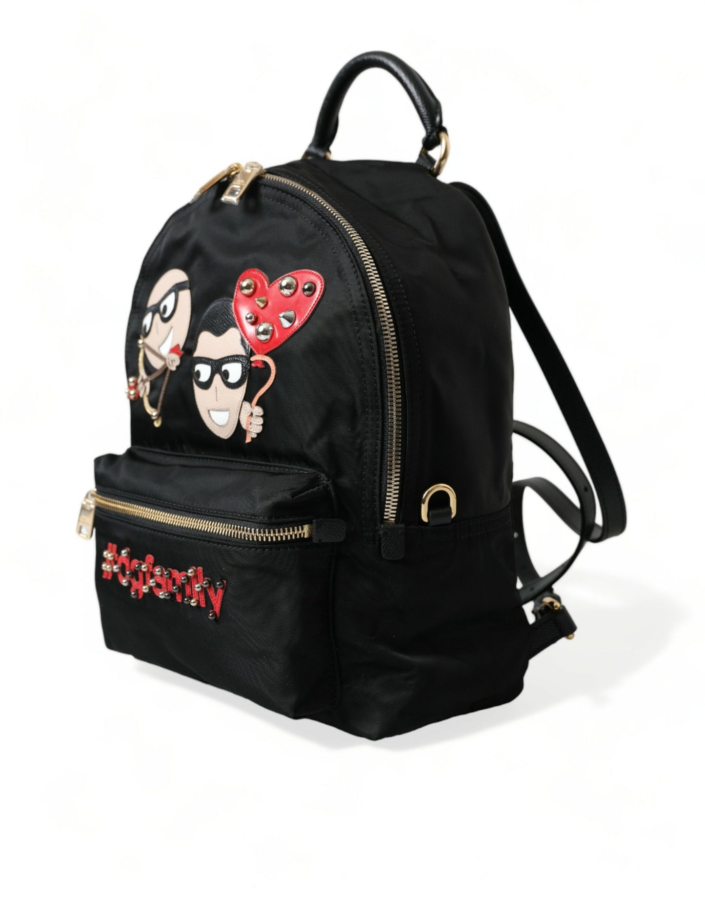 Dolce &amp; Gabbana Elegant Ornate Black Backpack