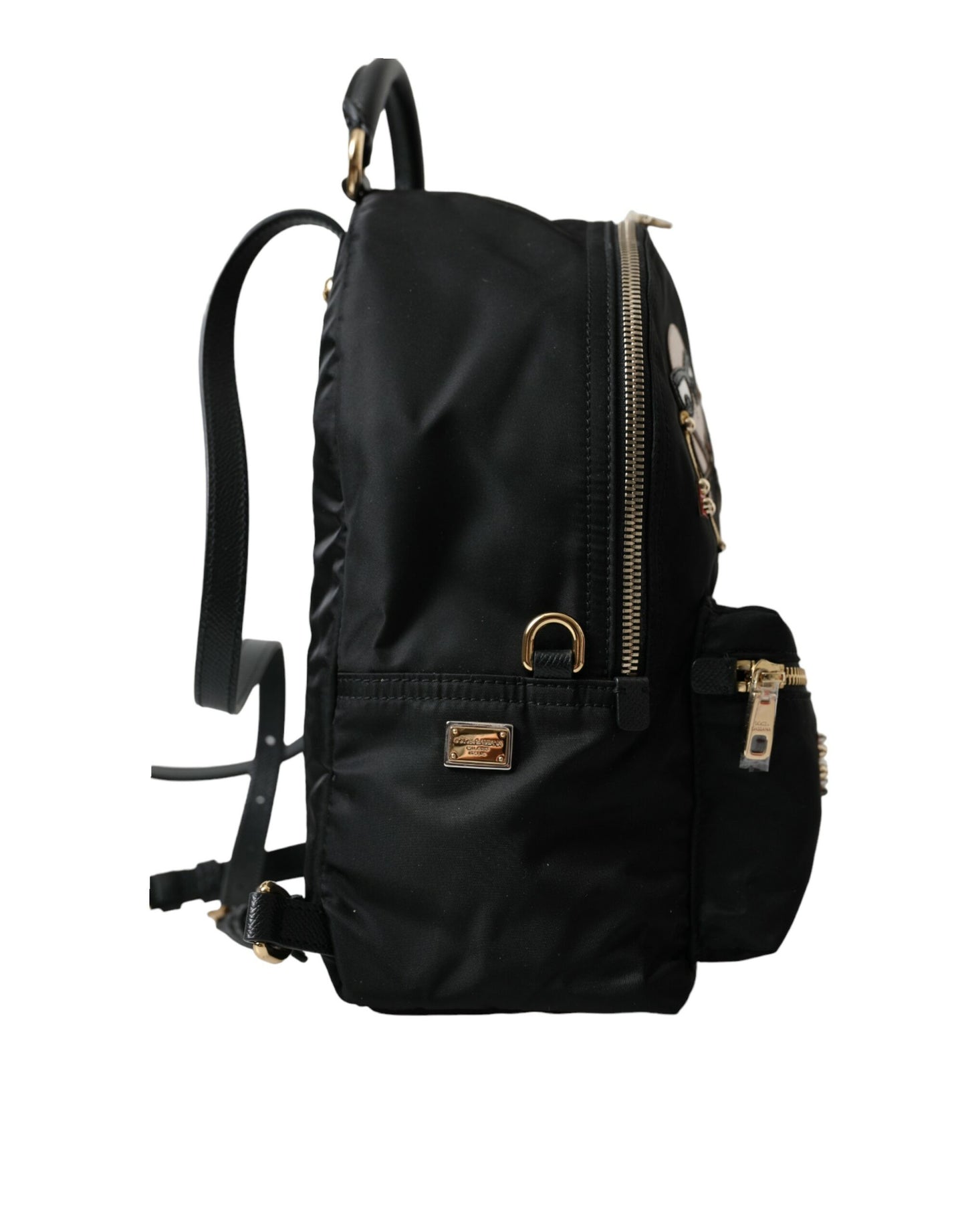 Dolce &amp; Gabbana Elegant Ornate Black Backpack