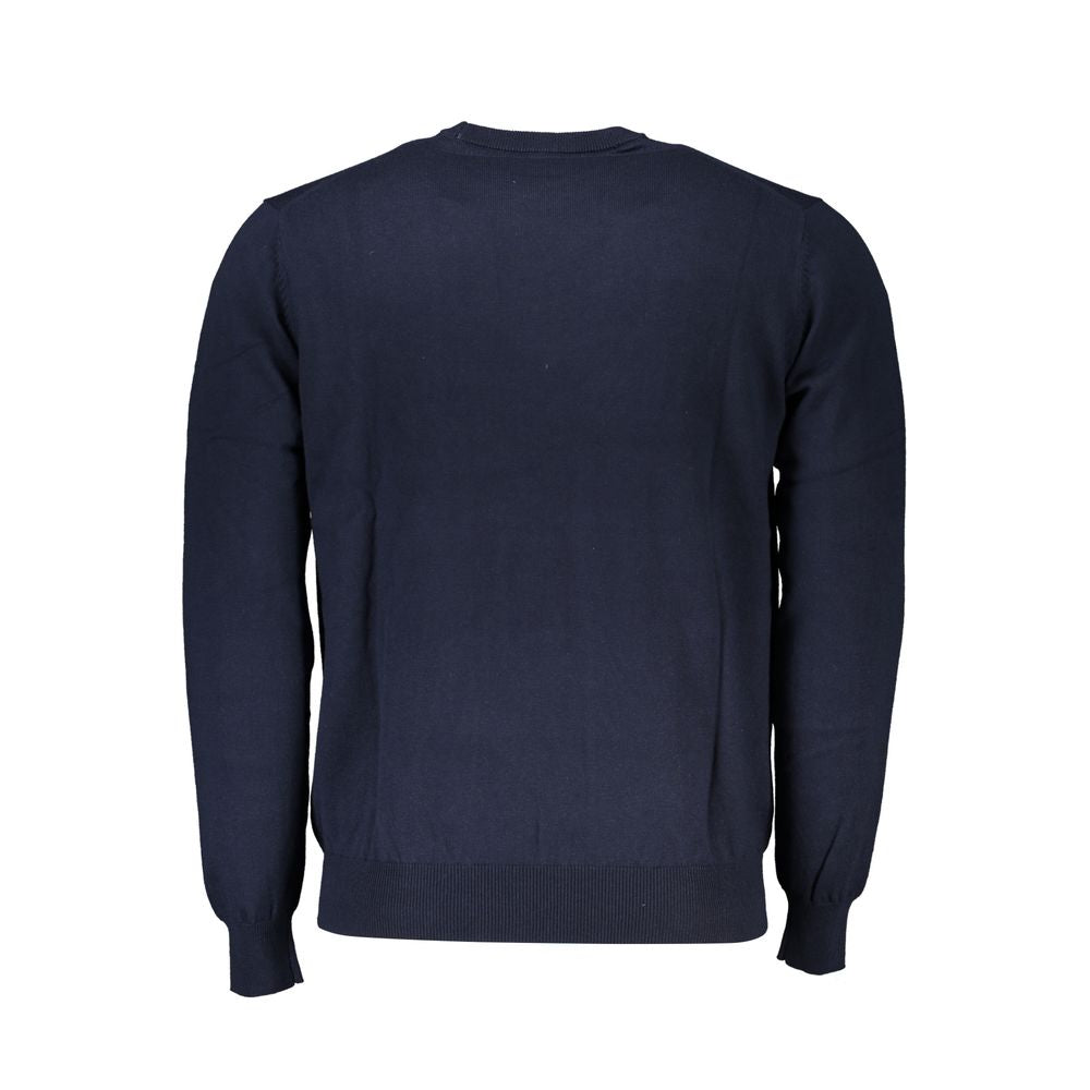 Harmont & Blaine Blauer Pullover mit Rundhalsausschnitt und Stickerei