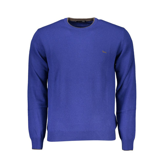 Harmont & Blaine Eleganter blauer Pullover mit Rundhalsausschnitt aus einer Kaschmirmischung