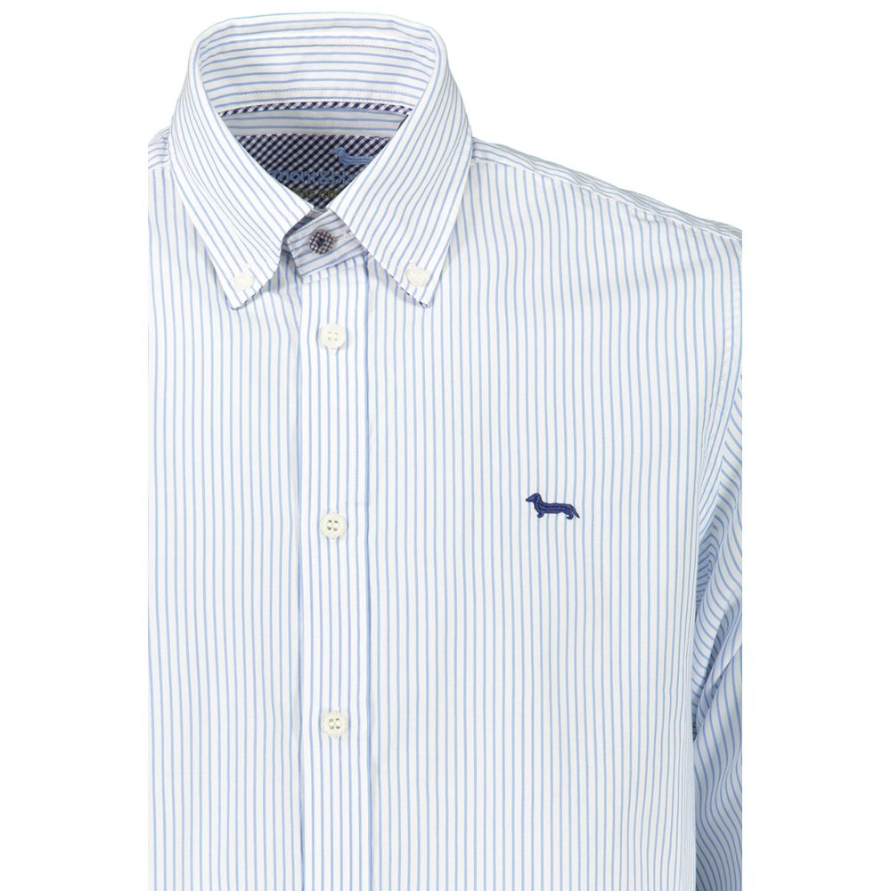 Harmont & Blaine Elegantes gestreiftes Button-Down-Hemd aus Baumwolle