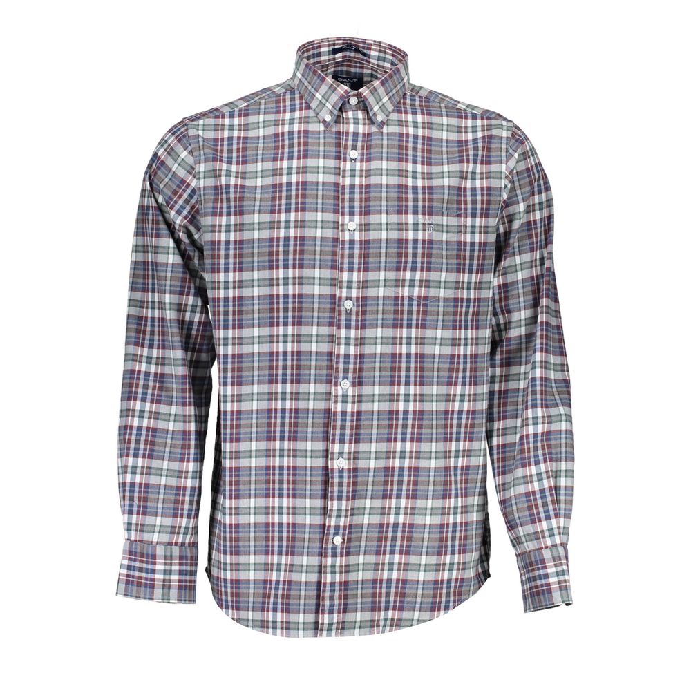 Gant Elegantes blaues Button-Down-Hemd aus Baumwolle