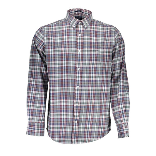 Gant Elegantes blaues Button-Down-Hemd aus Baumwolle