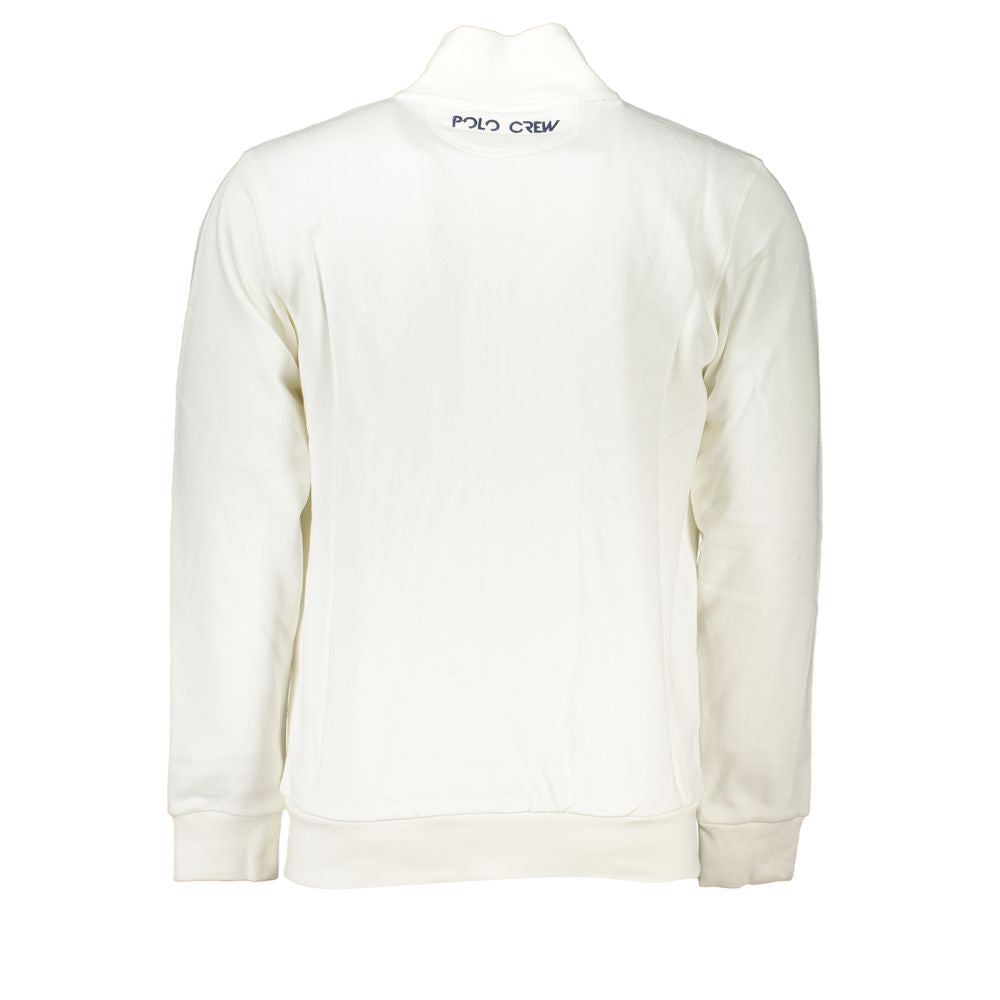 La Martina Elegantes weißes Fleece-Sweatshirt - Regular Fit