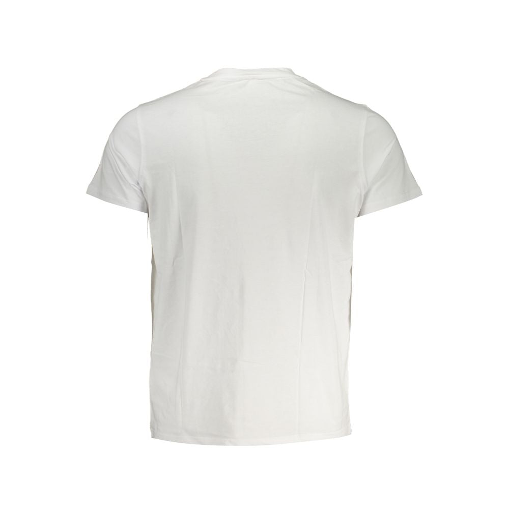 K-WAY Elegantes T-Shirt aus weißer Baumwolle mit Taschendetail